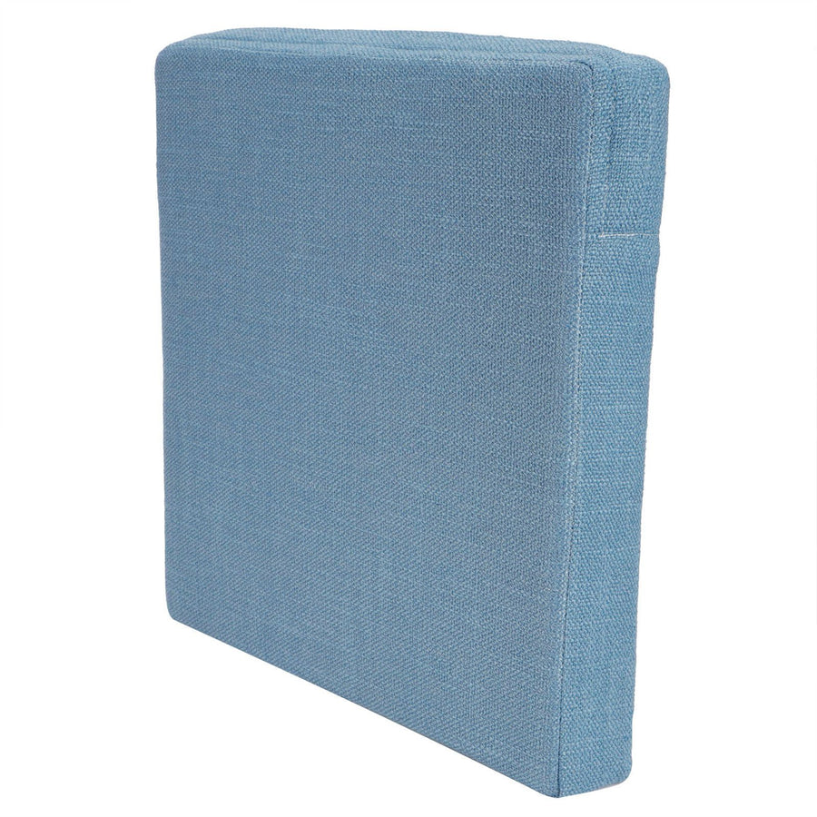 Household Square Soft Yoga Floor Cushion Removable Washable Meditation Mat CushionBlue 40 x 40 x 6cm (L x W x H)