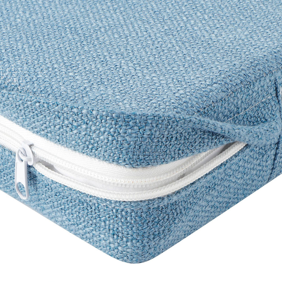 Household Square Soft Yoga Floor Cushion Removable Washable Meditation Mat CushionBlue 40 x 40 x 6cm (L x W x H)