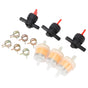 G1/4 Gas Tank Shut Cut Off Valve Filter Clamp Kit for Garden Brush Cutter Lawn Mower Carburetor