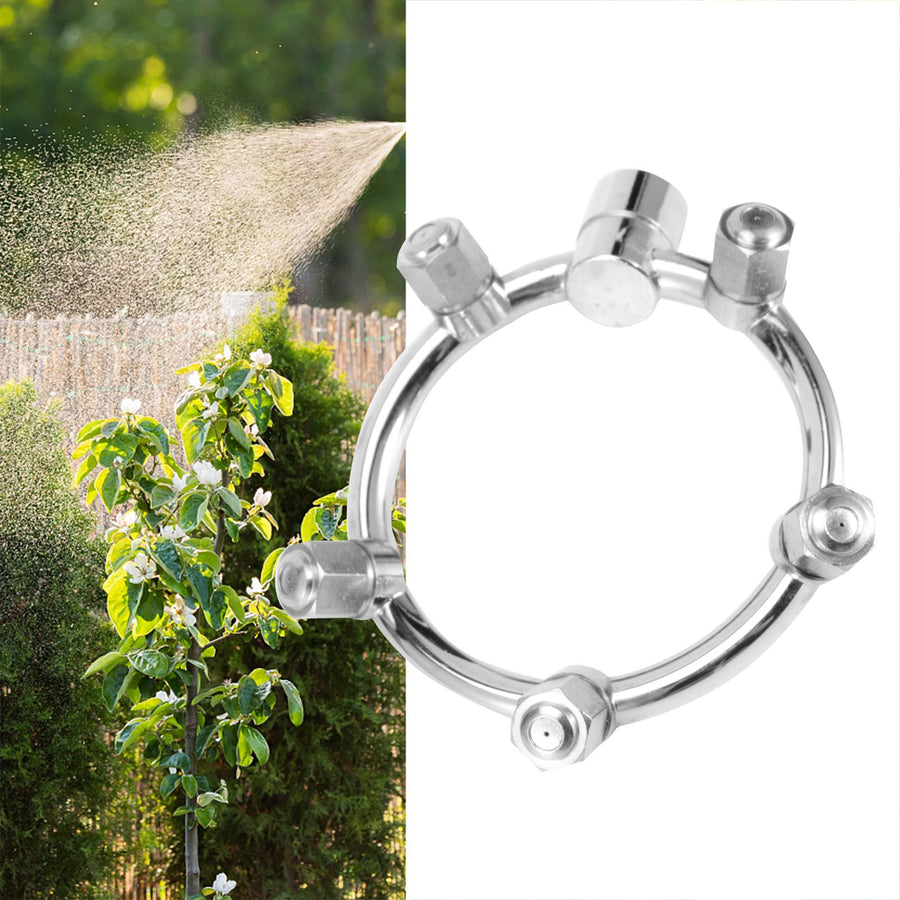 G1/4 Female Thread Misting Nozzle 5 Head Circular Garden Humidifying Round Atomizing Nozzle