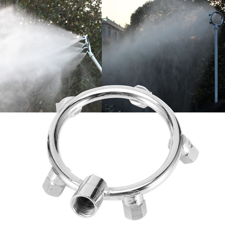 G1/4 Female Thread Misting Nozzle 5 Head Circular Garden Humidifying Round Atomizing Nozzle