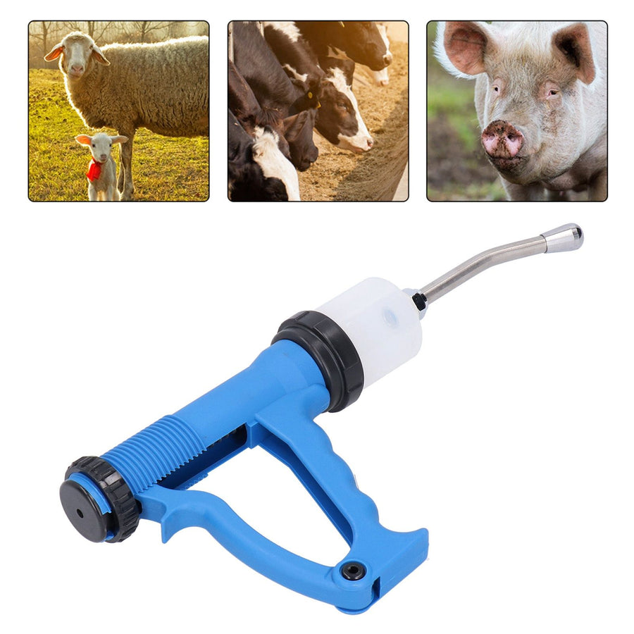 Continuous Syringe 70ml Adjustable Injector Veterinary Accessory for Pig Cattle Sheep