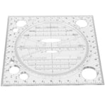Multi Function Drawing Ruler Acrylic Art Design Woodworking Template Ruler Carpenter Tool