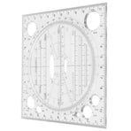 Multi Function Drawing Ruler Acrylic Art Design Woodworking Template Ruler Carpenter Tool
