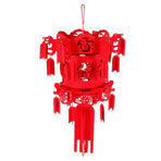 Chinese Lantern DIY Felt Red Fu Puzzle Lantern New Year Pendant Home Garden Decorations