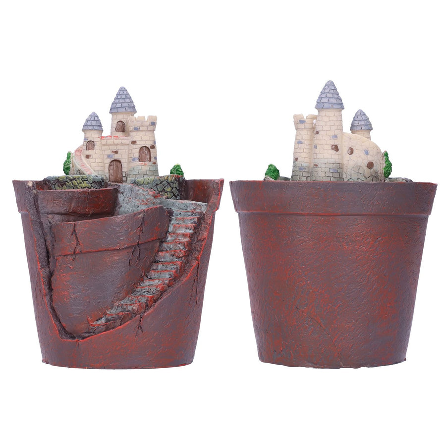 Succulent Plants Flowerpot Resin Mini House Flower Planter Container Home Decor