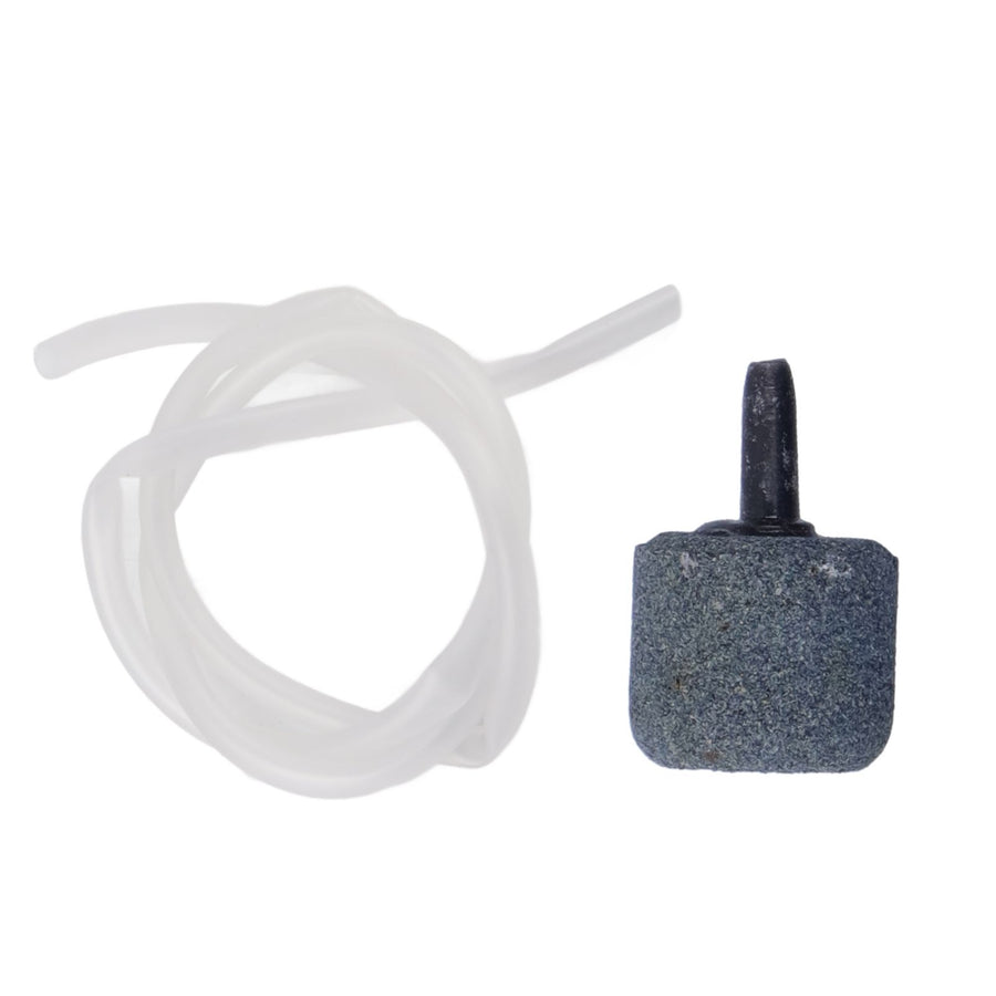 Powerful Fish Tank Air Pump Quiet Operation Double Outlets with Bubble Stone Aquarium Supplies
