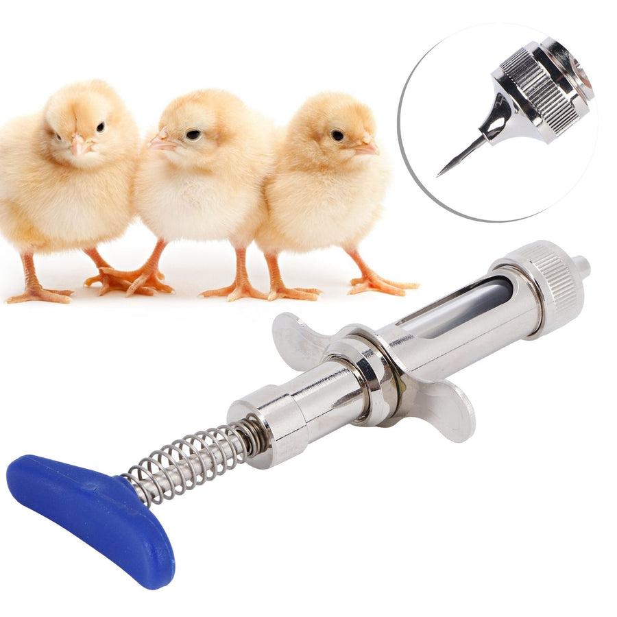 2cc Continuous Inoculator Automatic Syringe Injector Vaccine Injection for Chickens Veterinary Tool