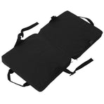 Folding Cushion Outdoor Portable Adjustable Camping Cushion Chair with Backrest Black