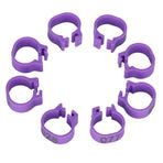 100pcs Birds Foot Rings Number Identification Pigeon Leg Bands Poultry Clip RingPurple