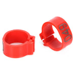 100Pcs Pigeons Identify Ring 001‑100 Numbered Poultry Leg Ring Bird Leg Bands Foot Ring12mm Red Ring with Number