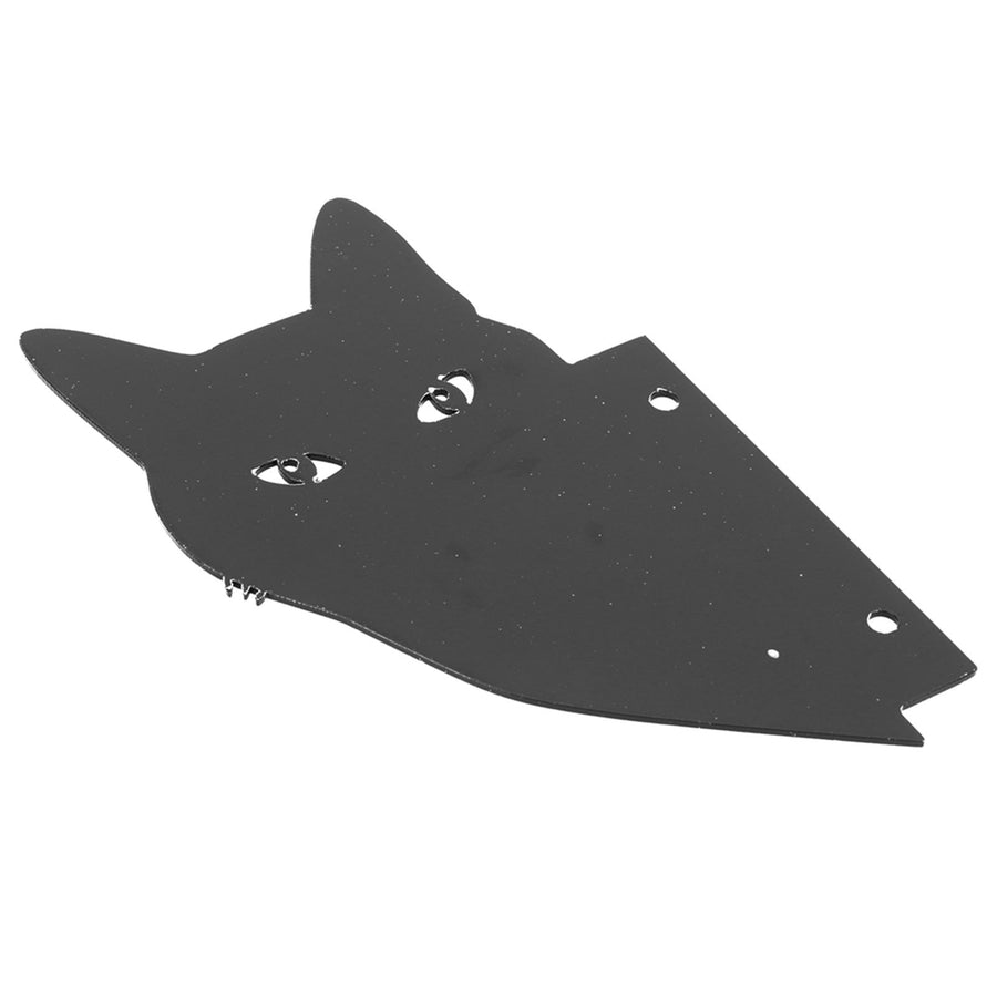 Simulation Acrylic Cat Statue Outdoor Garden Yards Ornaments Pest Deterrent Repeller Black