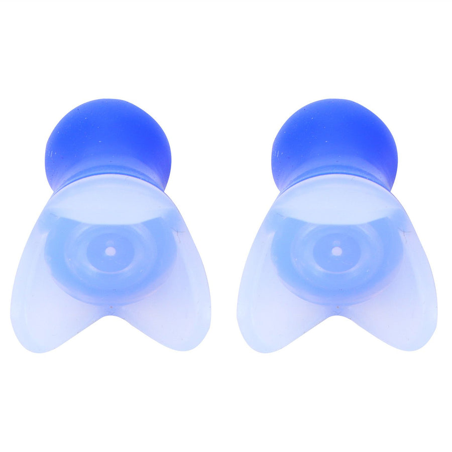 Swimming Waterproof Earplugs Flying Noise Reduction Silicone Ear Plug with Black Sealing BottleBlue Earplug