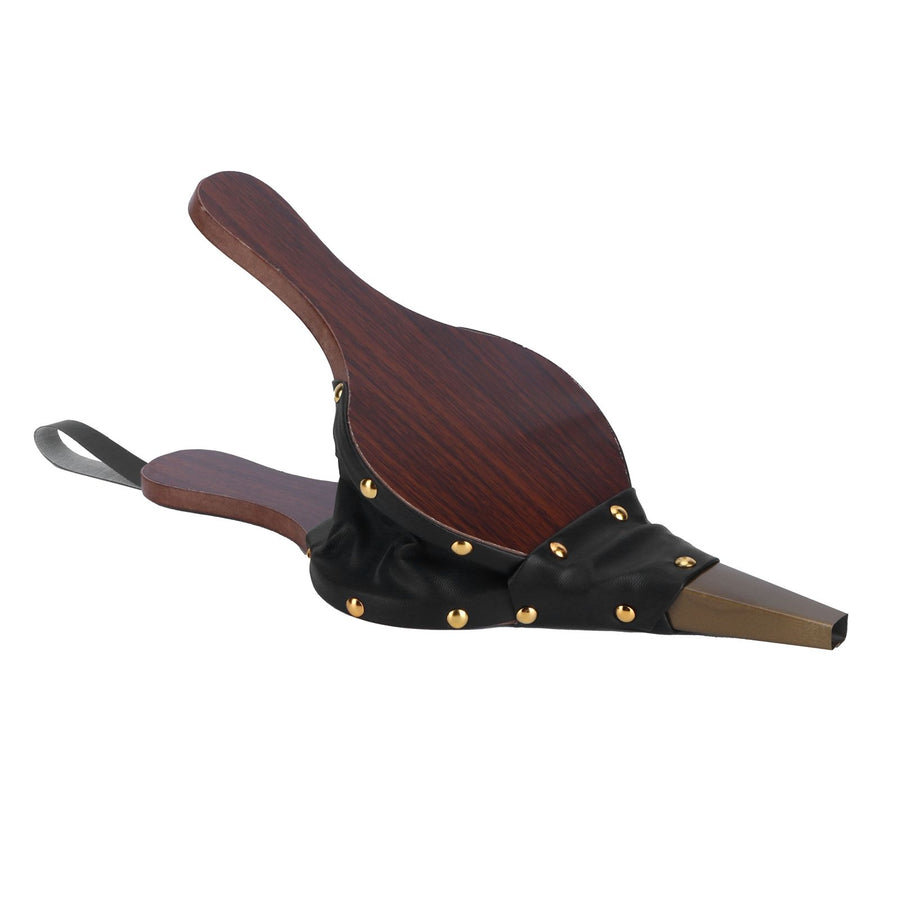 Manual Fireplace Bellow Wooden Barbecue Air Blower Outdoor Camping BBQ Accessory