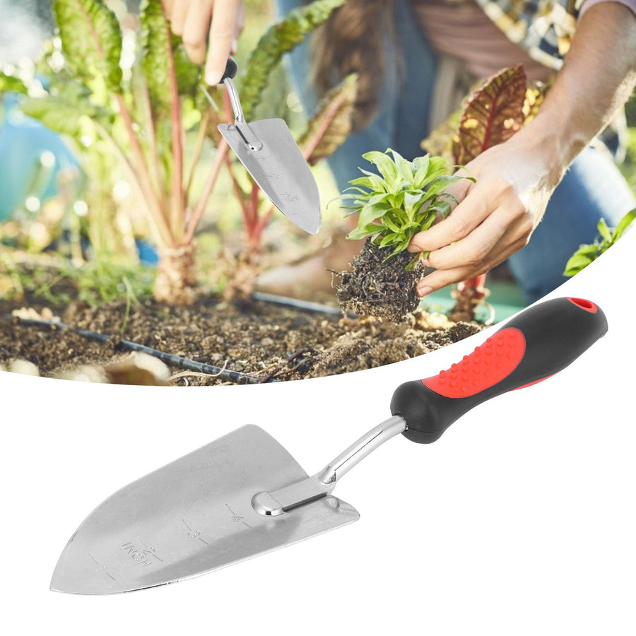 Garden Shovel Chrome Plated Digging Planting Spade Tool Gardening Accessory 340mm