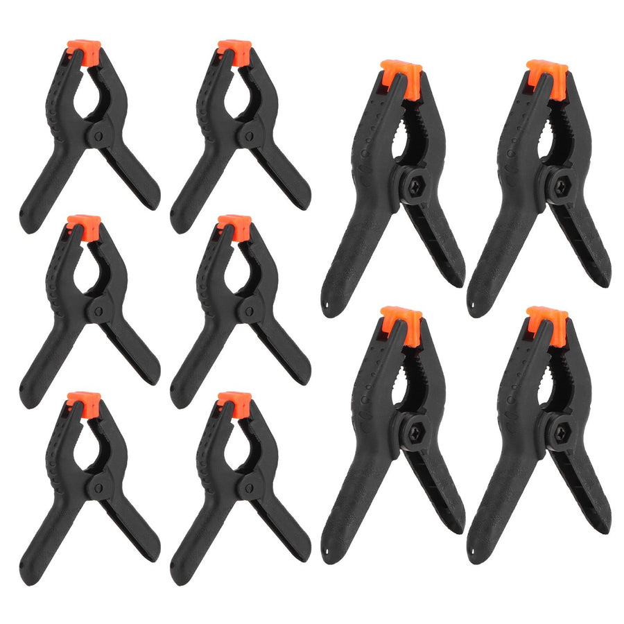 10Pcs Spring Clamps Set DIY Woodworking Plastic Clip Fixture Accessory Hand Tools