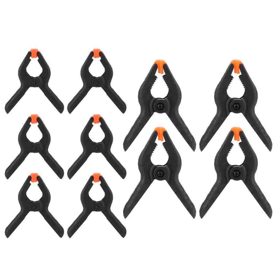 10Pcs Spring Clamps Set DIY Woodworking Plastic Clip Fixture Accessory Hand Tools
