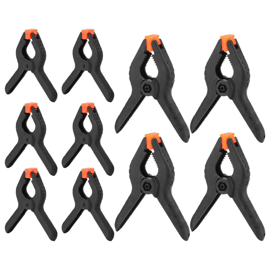10Pcs Spring Clamps Set DIY Woodworking Plastic Clip Fixture Accessory Hand Tools