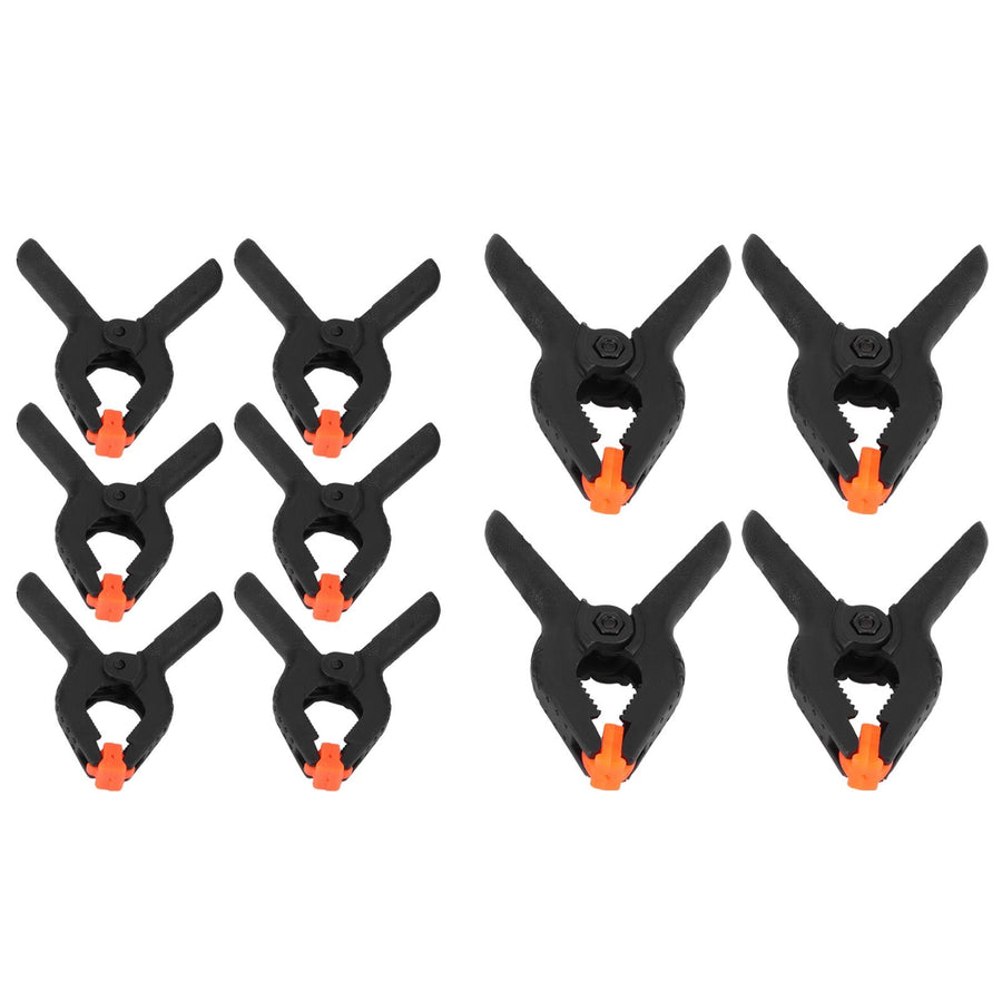 10Pcs Spring Clamps Set DIY Woodworking Plastic Clip Fixture Accessory Hand Tools