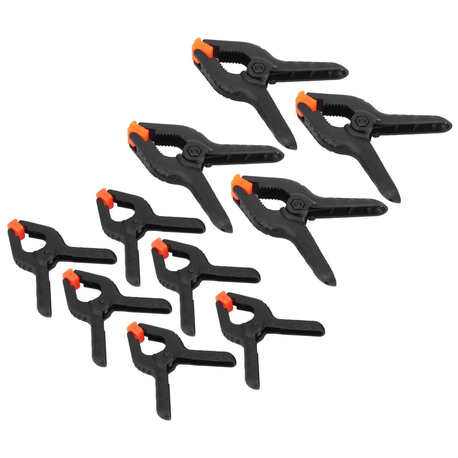 10Pcs Spring Clamps Set DIY Woodworking Plastic Clip Fixture Accessory Hand Tools