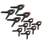 10Pcs Spring Clamps Set DIY Woodworking Plastic Clip Fixture Accessory Hand Tools