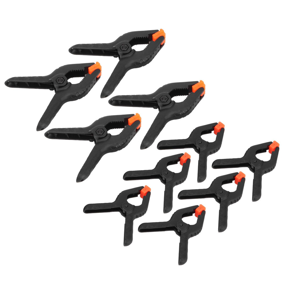 10Pcs Spring Clamps Set DIY Woodworking Plastic Clip Fixture Accessory Hand Tools