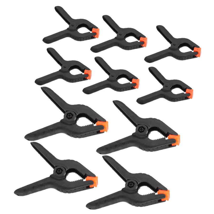 10Pcs Spring Clamps Set DIY Woodworking Plastic Clip Fixture Accessory Hand Tools
