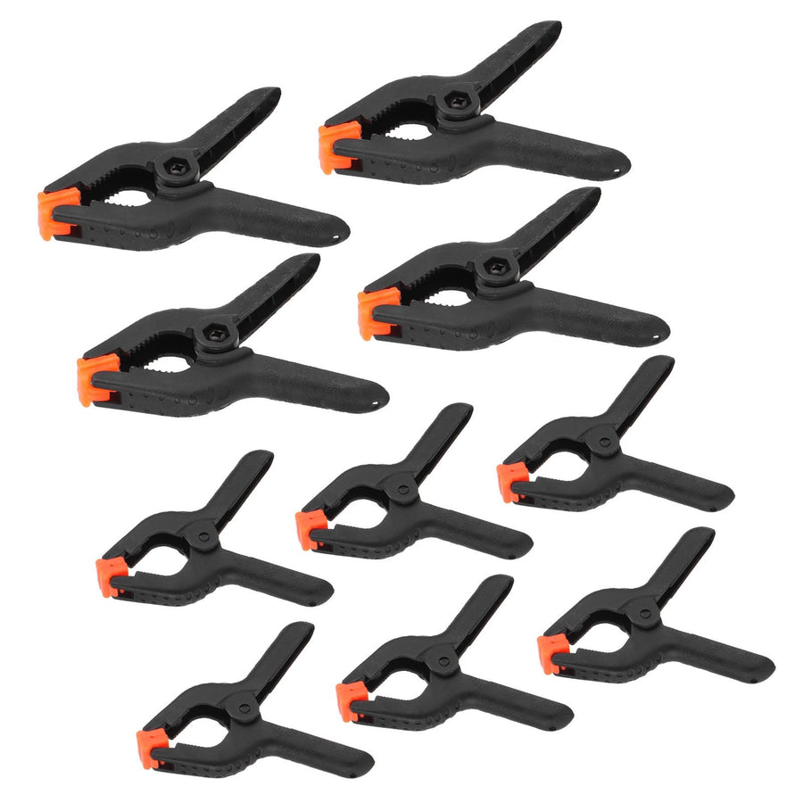 10Pcs Spring Clamps Set DIY Woodworking Plastic Clip Fixture Accessory Hand Tools