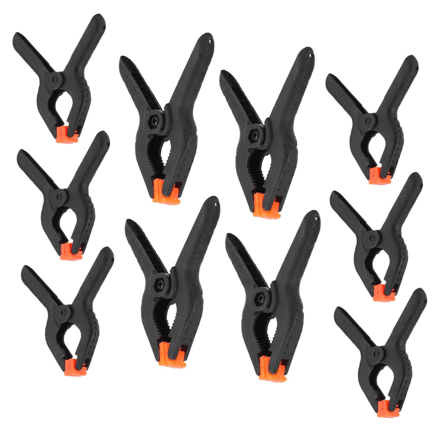 10Pcs Spring Clamps Set DIY Woodworking Plastic Clip Fixture Accessory Hand Tools