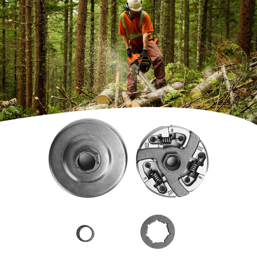 Clutch Drum Sprocket Bearing Kit Fit for Husqvarna 288 281 288XP 281XP 181 Chain Saw 3/8in‑7T
