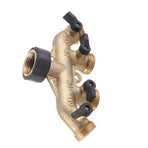 4 Way Water Hose Splitter Faucet Connector Adapter for Agricultural Irrigation American Thread