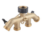 4 Way Water Hose Splitter Faucet Connector Adapter for Agricultural Irrigation American Thread
