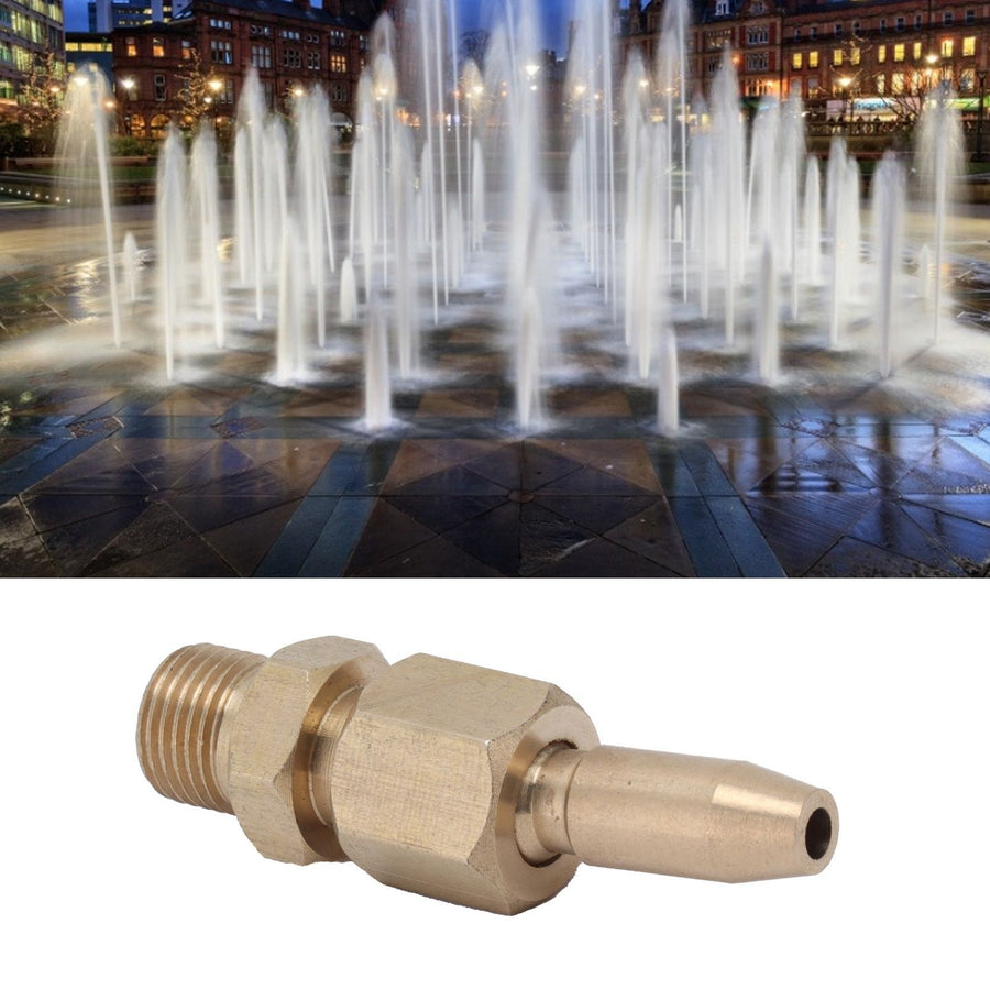 Fountain Nozzle Brass Adjustable Sprinkler Spray Head Garden Parks Pond DecorationMale Thread G1/8