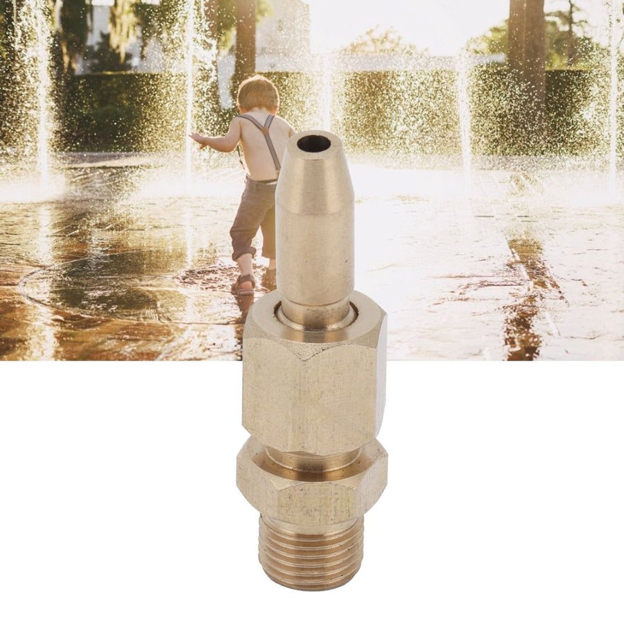 Fountain Nozzle Brass Adjustable Sprinkler Spray Head Garden Parks Pond DecorationMale Thread G1/8