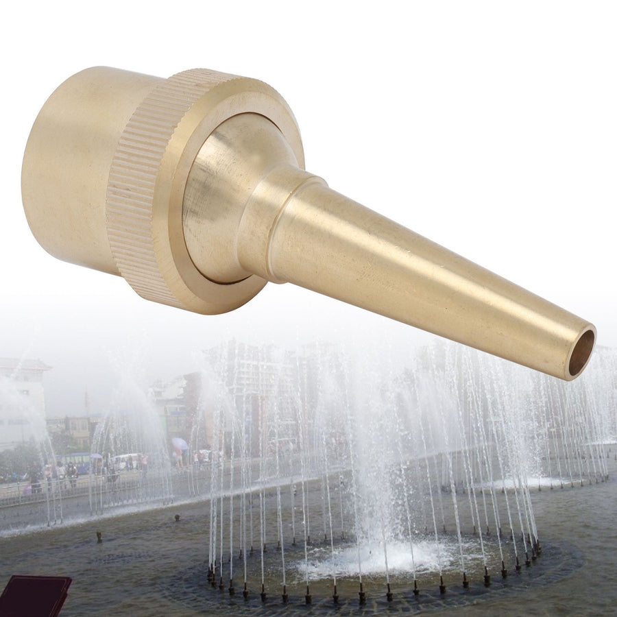 Female Thread Brass Fountain Nozzle Adjustable Direction Jet Water Spray Head for LandscapingG1 32mm