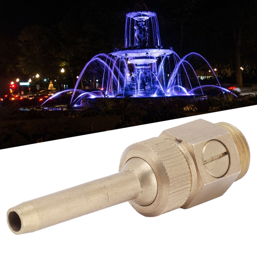 Male Thread Brass Fountain Nozzle Adjustable Direction Jet Water Spray Head with ValveG3/4