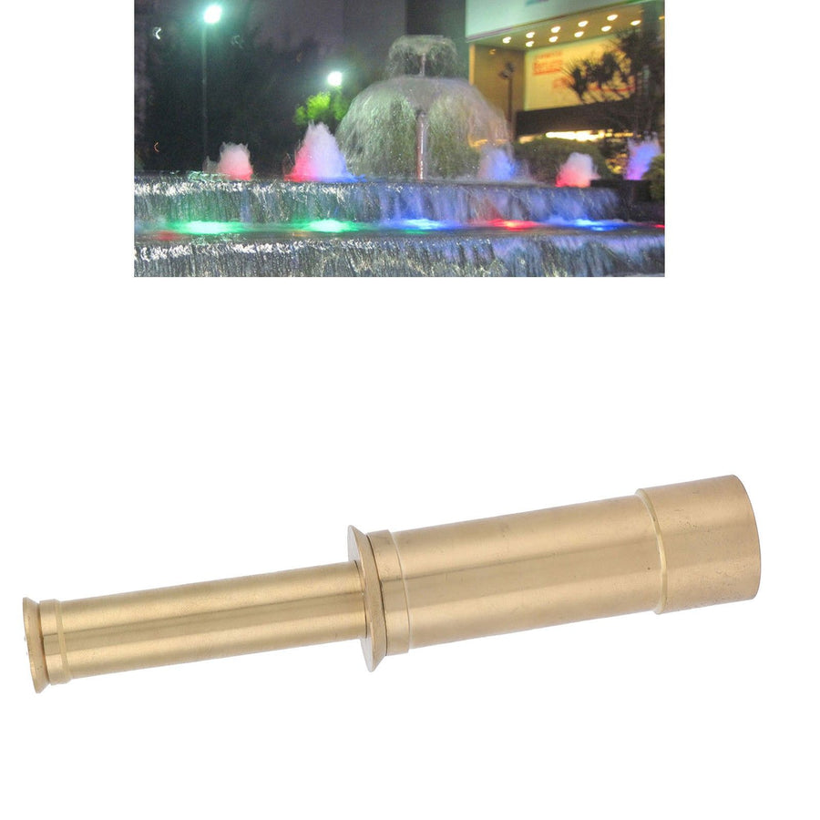 G1 Female Thread Fountain Nozzle Double Layer Trumpet Type Pool Pond Spray Head for Garden