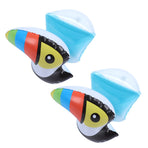 Inflatable Swim Arm Band Cute Toucan Pattern PVC Nontoxic Inflatable Swimming Arm Sling for 3 to 6 Years Old Children Beginner