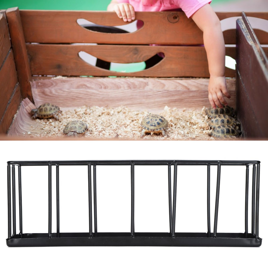 Stainless Steel Reptile Food Dispenser Multifunctional Feeder Food Bowl for Feeding AnimalBlack