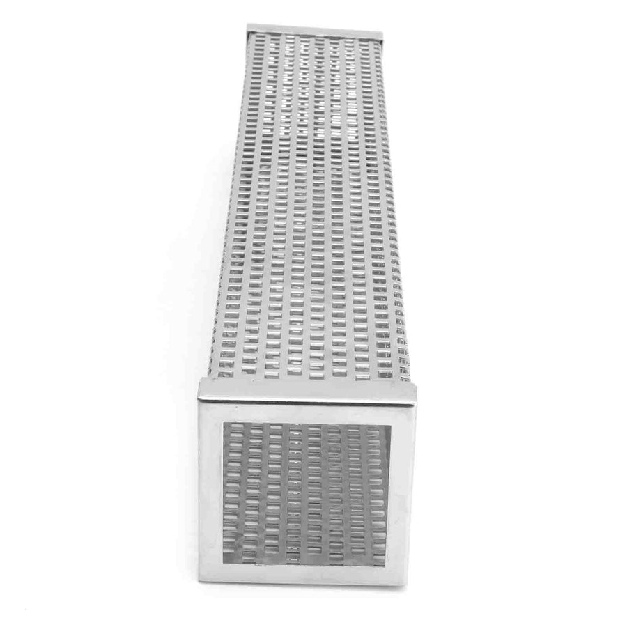 Square Shape Smoke Tube Stainless Steel BBQ Charcoal Grill Smoker Tube Barbecue Accessory12in