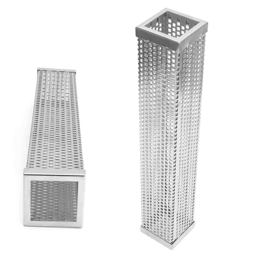 Square Shape Smoke Tube Stainless Steel BBQ Charcoal Grill Smoker Tube Barbecue Accessory12in