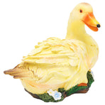 Resin Duck Statue Simulation Duck Ornament Model Decoration for Outdoor Garden YardYellow