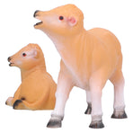 Resin Cattle Ornament 2pcs Animal Model Cattle Figurine Crafts for Garden Courtyard