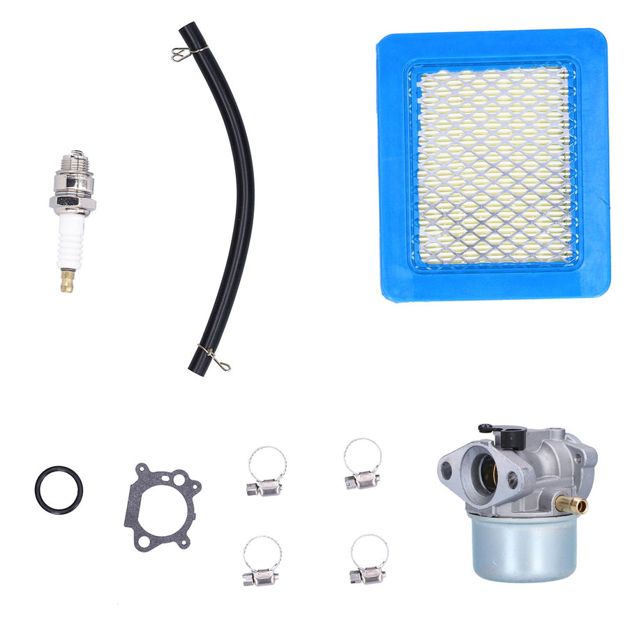 Carburetor Sparking Plug Air Filter Fuel Line Kit Lawn Mower Accessory 498170 799872 694202