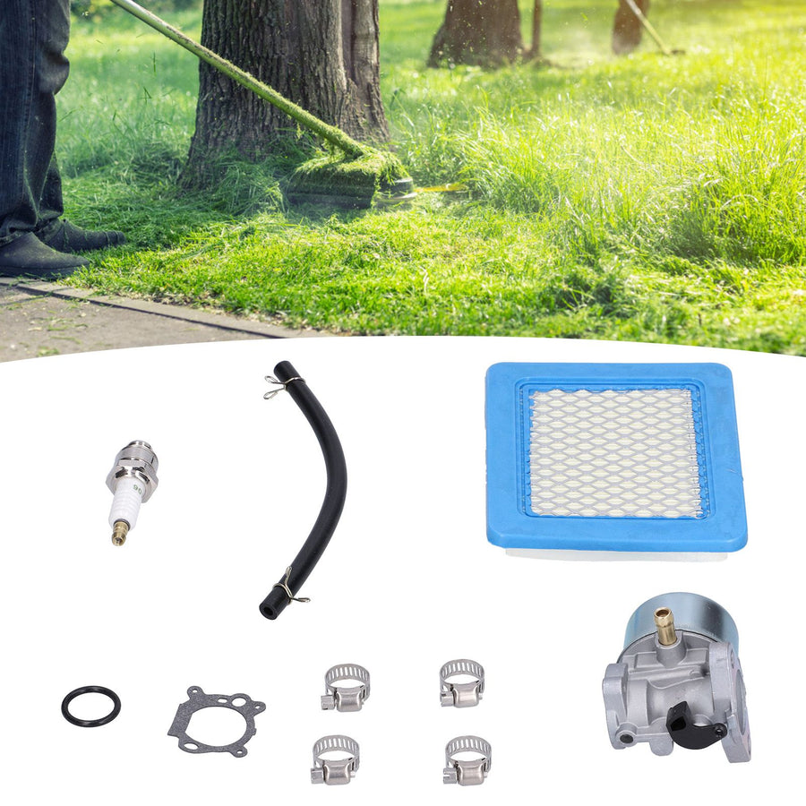 Carburetor Sparking Plug Air Filter Fuel Line Kit Lawn Mower Accessory 498170 799872 694202