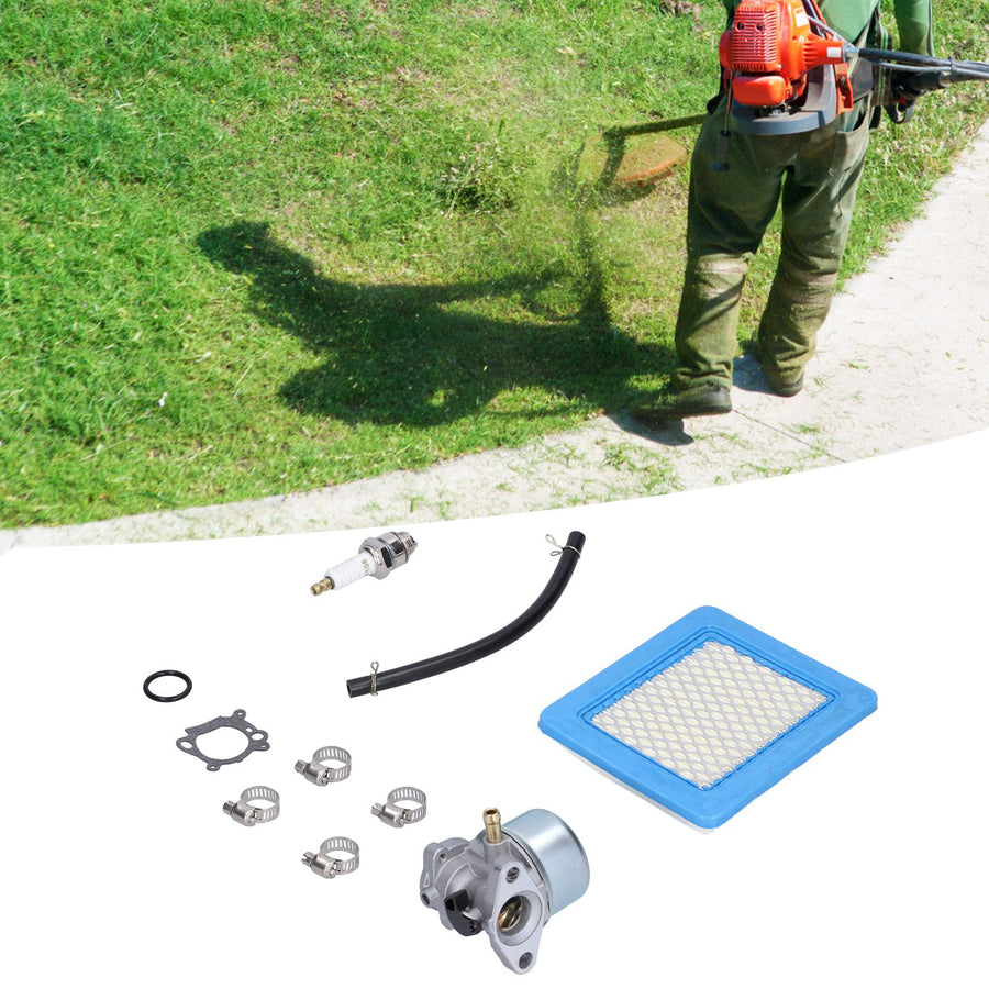 Carburetor Sparking Plug Air Filter Fuel Line Kit Lawn Mower Accessory 498170 799872 694202
