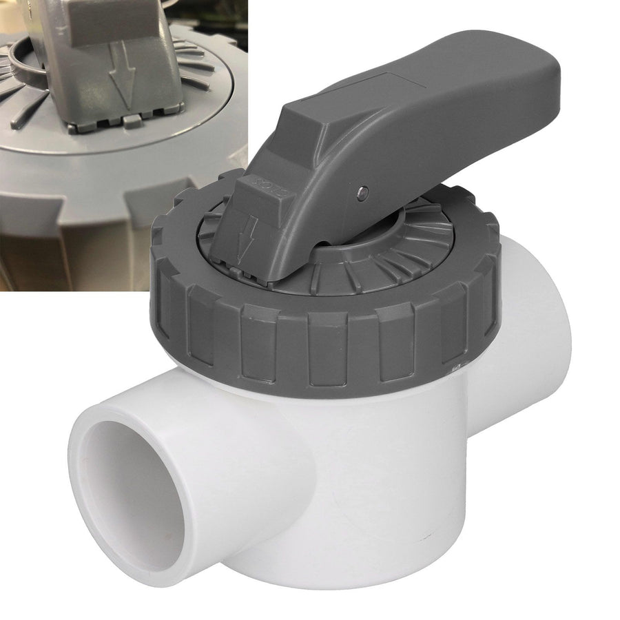 Diverter Valve Water Treatment Ball Valve with Handle for Swimming Pool AccessoryV40‑2A
