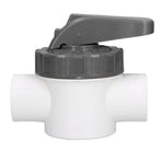 Diverter Valve Water Treatment Ball Valve with Handle for Swimming Pool AccessoryV50‑2A