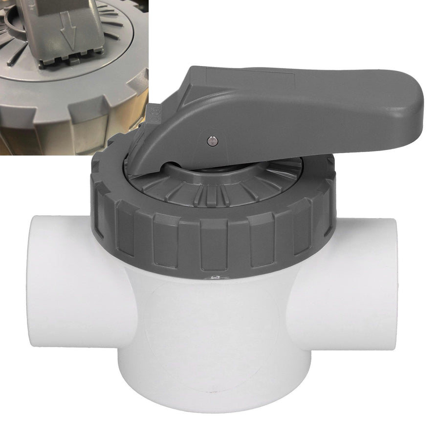 Diverter Valve Water Treatment Ball Valve with Handle for Swimming Pool AccessoryV50‑2A