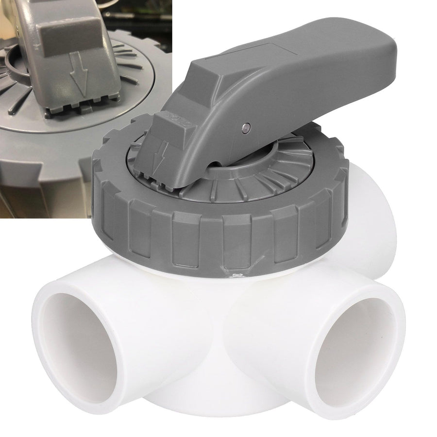 3-Way Pool Valve Swimming Pool Spa Diverter Valve Replacement Accessory FittingsV40‑3A